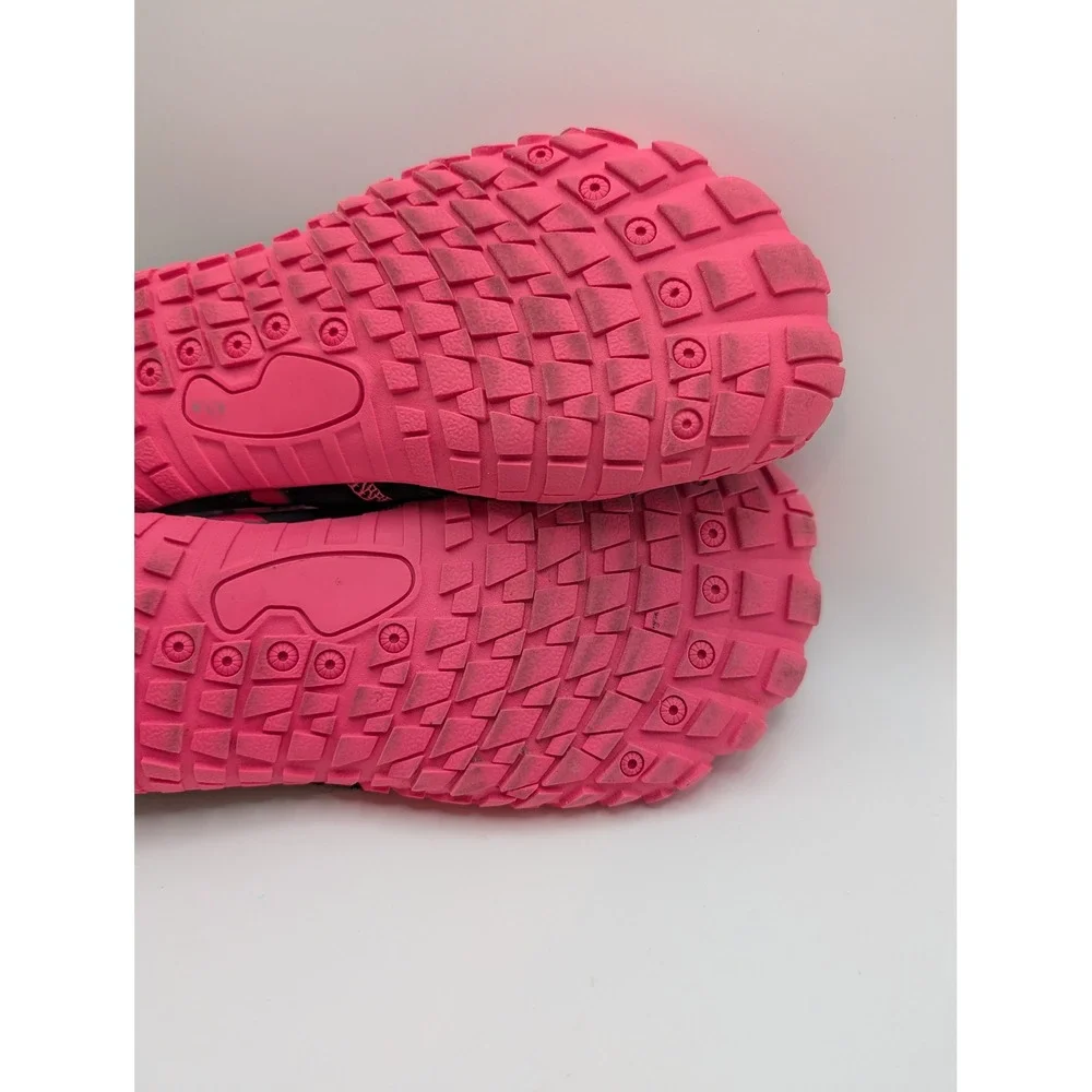 UBFEN Kids Water Shoes EU 33 Pink Black Barefoot Aqua Beach Swim Hook Loop Strap